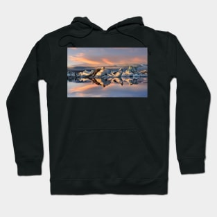 Sunset at Jokulsarlon Hoodie